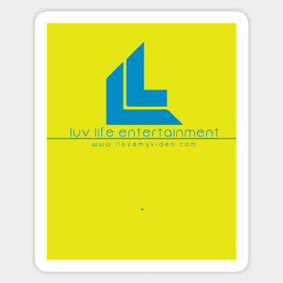 Light Blue Luv Life Logo Sticker